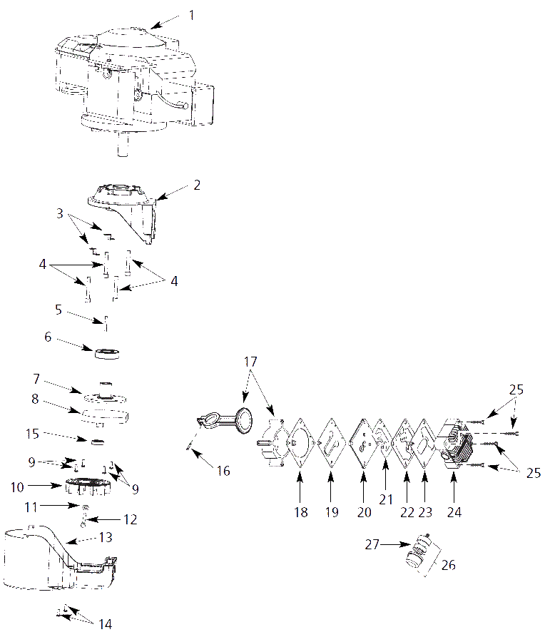 Pump Parts Diagram and Parts List for WL508600  Campbell Hausfeld Compressor